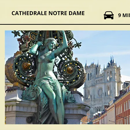 Studio Miraumond, Stationnement Gratuit, 5min Gare Amiens